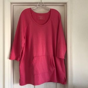Pink sweatshirt tunic